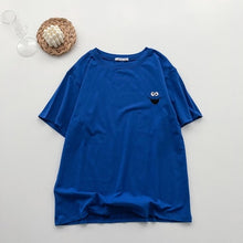 Load image into Gallery viewer, Korean cartoon Embroidery Loose basic t shirt autumn long Sleeve Simple T-shirts for Women