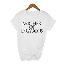 Load image into Gallery viewer, Hot 2019 T-shirt Women Game of Thrones Ringer Tee Shirt Femme Mother of Dragons T Shirt Female