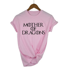Load image into Gallery viewer, Hot 2019 T-shirt Women Game of Thrones Ringer Tee Shirt Femme Mother of Dragons T Shirt Female