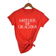 Load image into Gallery viewer, Hot 2019 T-shirt Women Game of Thrones Ringer Tee Shirt Femme Mother of Dragons T Shirt Female