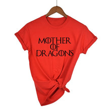 Load image into Gallery viewer, Hot 2019 T-shirt Women Game of Thrones Ringer Tee Shirt Femme Mother of Dragons T Shirt Female