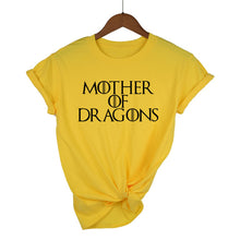 Load image into Gallery viewer, Hot 2019 T-shirt Women Game of Thrones Ringer Tee Shirt Femme Mother of Dragons T Shirt Female