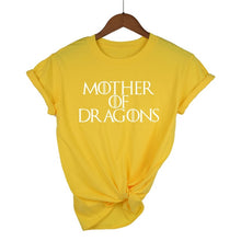 Load image into Gallery viewer, Hot 2019 T-shirt Women Game of Thrones Ringer Tee Shirt Femme Mother of Dragons T Shirt Female