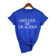 Load image into Gallery viewer, Hot 2019 T-shirt Women Game of Thrones Ringer Tee Shirt Femme Mother of Dragons T Shirt Female