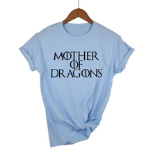 Load image into Gallery viewer, Hot 2019 T-shirt Women Game of Thrones Ringer Tee Shirt Femme Mother of Dragons T Shirt Female