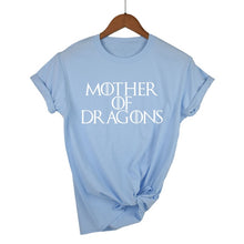 Load image into Gallery viewer, Hot 2019 T-shirt Women Game of Thrones Ringer Tee Shirt Femme Mother of Dragons T Shirt Female