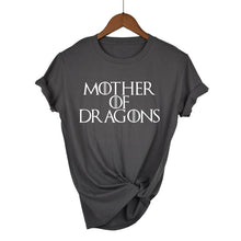 Load image into Gallery viewer, Hot 2019 T-shirt Women Game of Thrones Ringer Tee Shirt Femme Mother of Dragons T Shirt Female