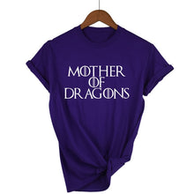 Load image into Gallery viewer, Hot 2019 T-shirt Women Game of Thrones Ringer Tee Shirt Femme Mother of Dragons T Shirt Female