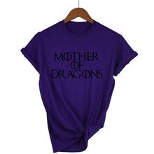 Load image into Gallery viewer, Hot 2019 T-shirt Women Game of Thrones Ringer Tee Shirt Femme Mother of Dragons T Shirt Female