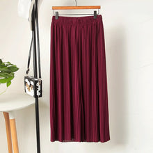 Load image into Gallery viewer, Women Chiffon Loose Pants High Waist Ruffled Hem Thin Pleated